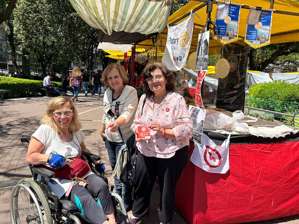 Difusión de End Polio Now en zona céntrica del barrio de Flores